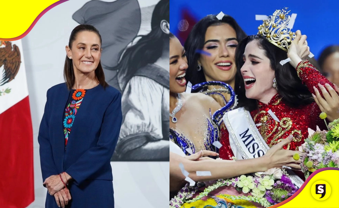 Sheinbaum felicita a Fátima Bosch por ganar el certamen de Miss Universo