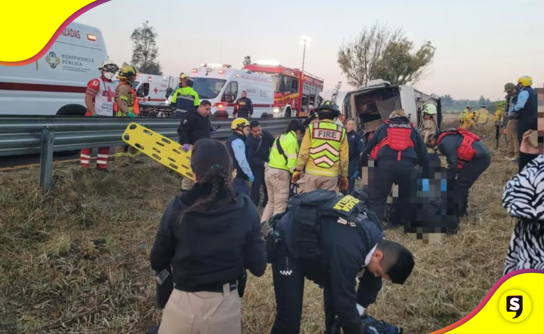 Volcadura de autobús en Morelia deja 10 muertos y 20 lesionados