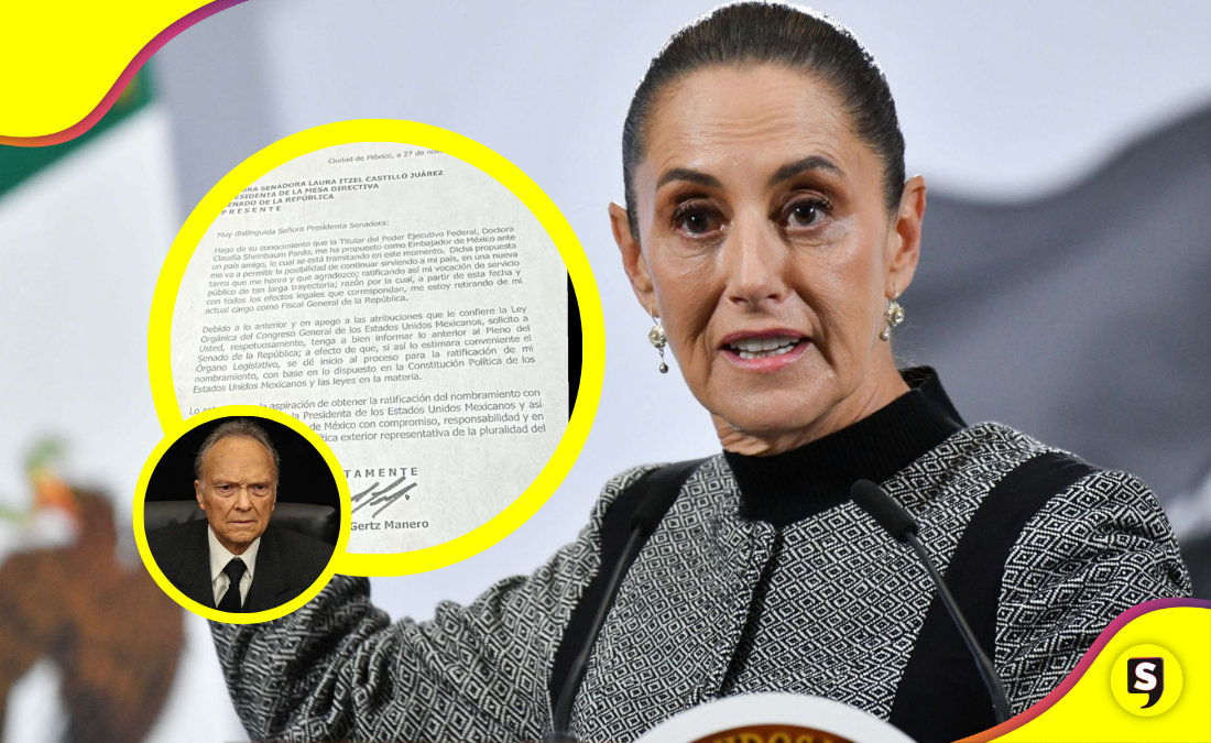 Sheinbaum acepta renuncia de Gertz Manero; va para una embajada