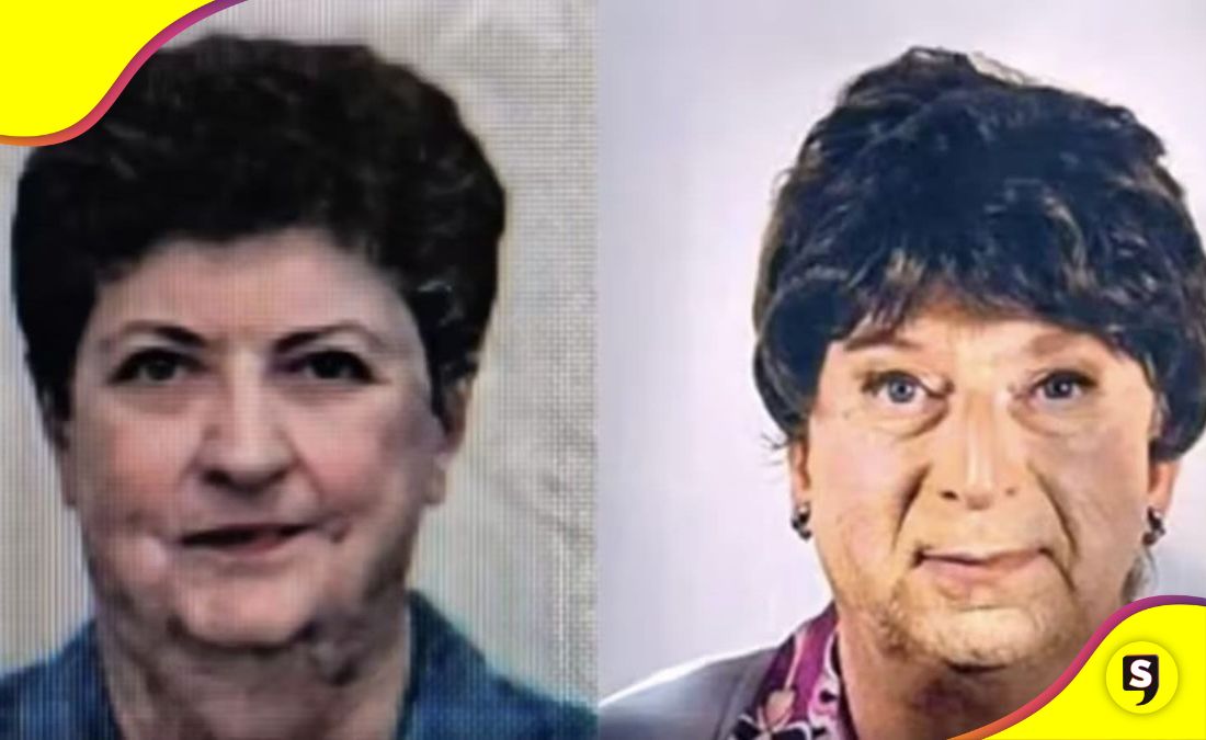 Italiano se disfrazó de su mamá pensión