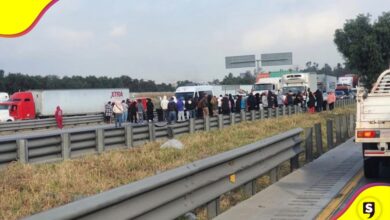 bloqueo autopista México-Querétaro