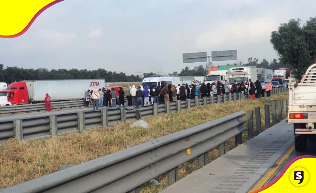 bloqueo autopista México-Querétaro