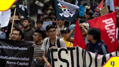 pocos manifestantes de la Generación Z