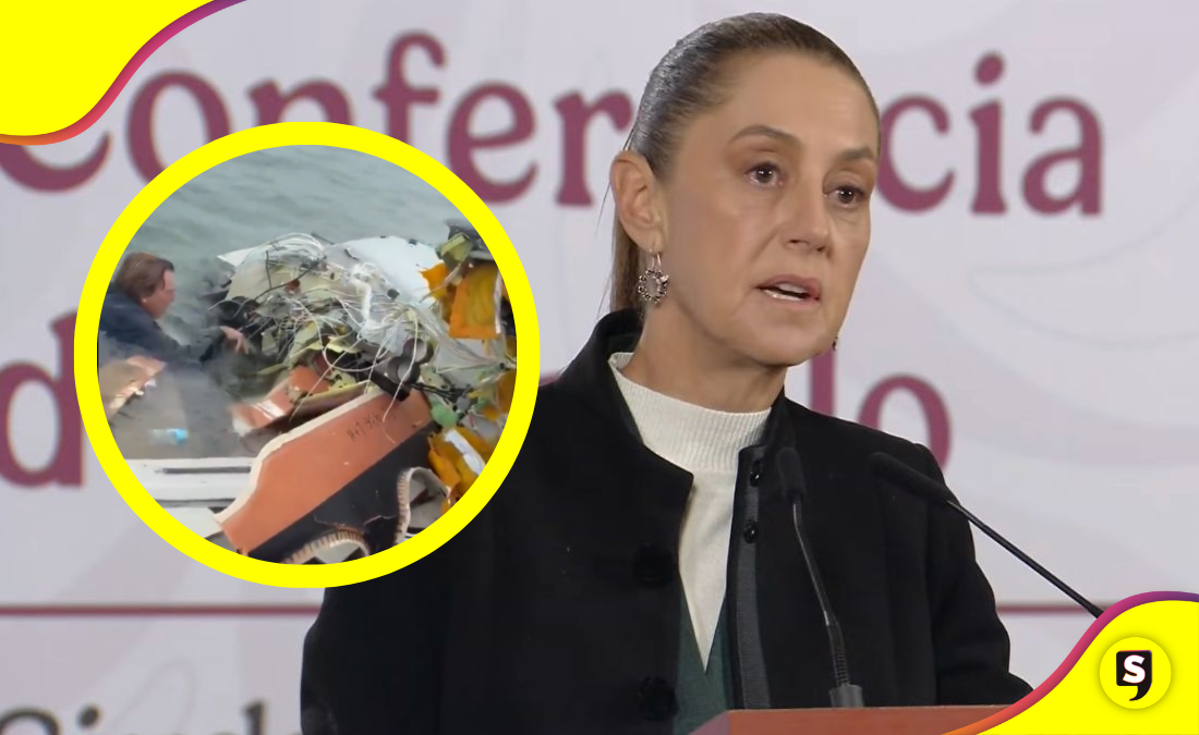 Sheinbaum lamenta muerte de cinco en avioneta de la SEMAR