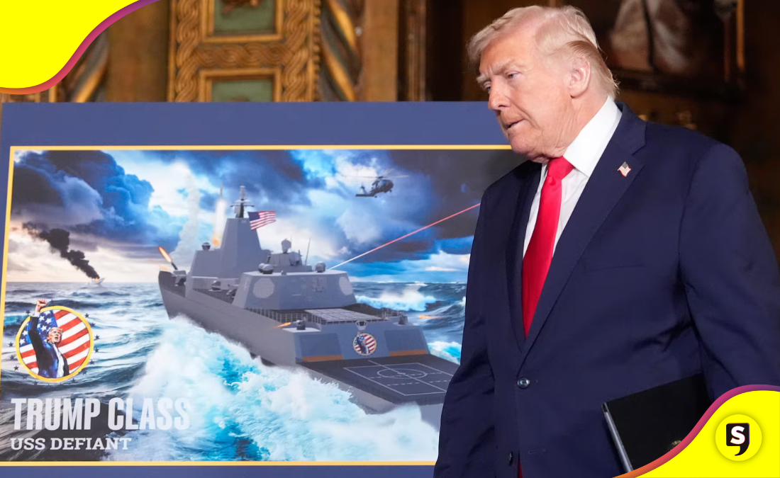 Trump anuncia construcción de dos buques, llevarán su nombre
