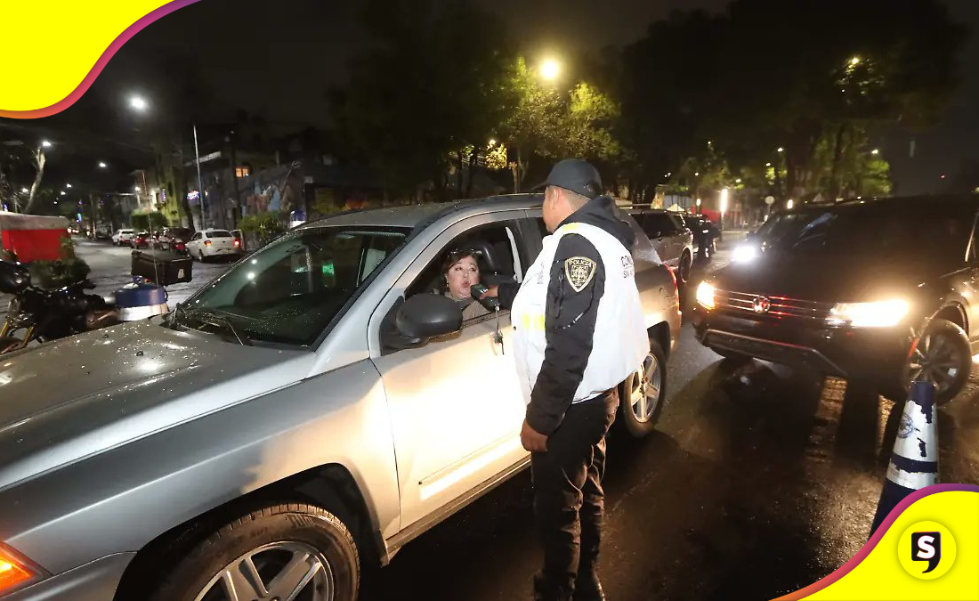Detenidos por alcoholímetro en CDMX cerca de mil conductores