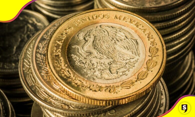 México monedas 10 20