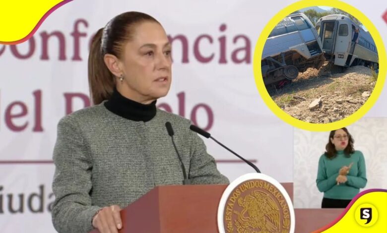 mañanera con luto por el Tren Interoceánico