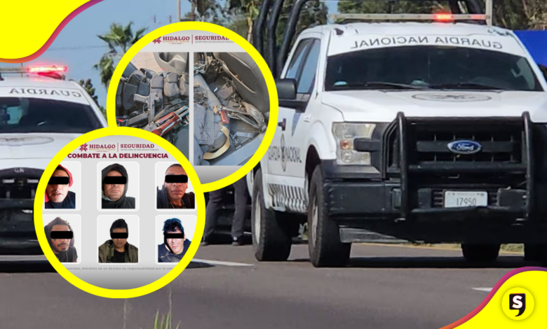 ¡Tiroteo en Tula! Capturan a agresores con arsenal y drogas
