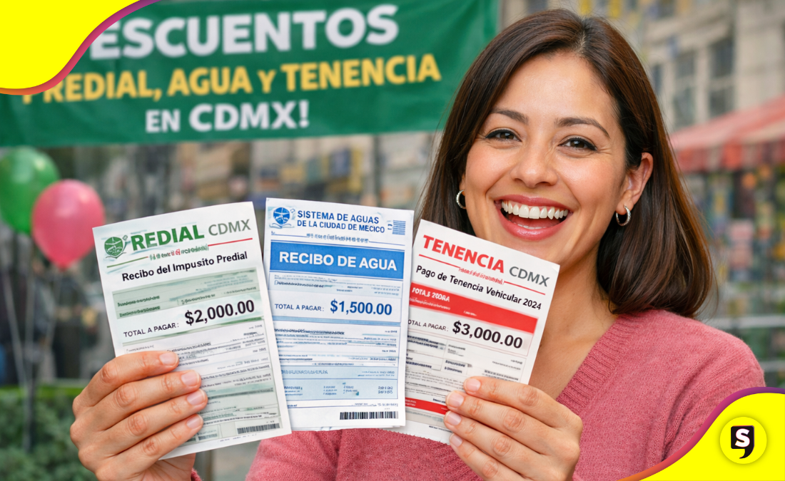 Descuentos en predial, agua y tenencia en CDMX para 2026