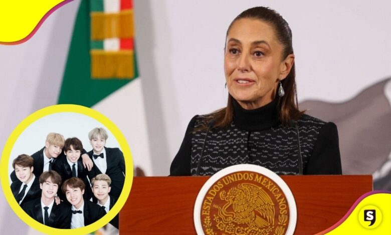 Sheinbaum presidente de Corea BTS