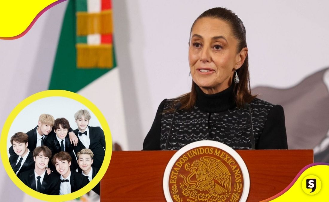 Sheinbaum presidente de Corea BTS