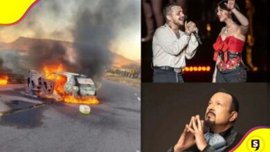 Ataque a convoy de Nodal y Angela Aguilar en Zacatecas no fue directo, Sheinbaum
