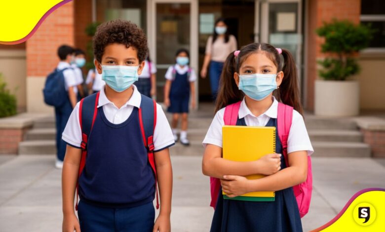 Edomex cubrebocas en escuelas sarampión