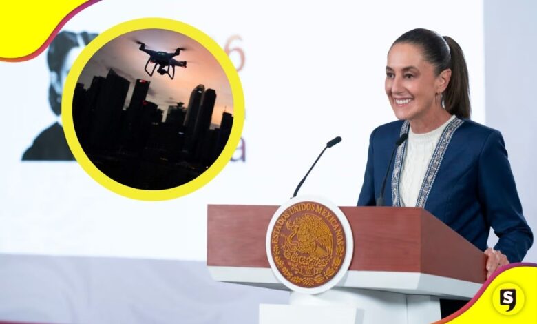 Sheinbaum drones de cárteles en la frontera