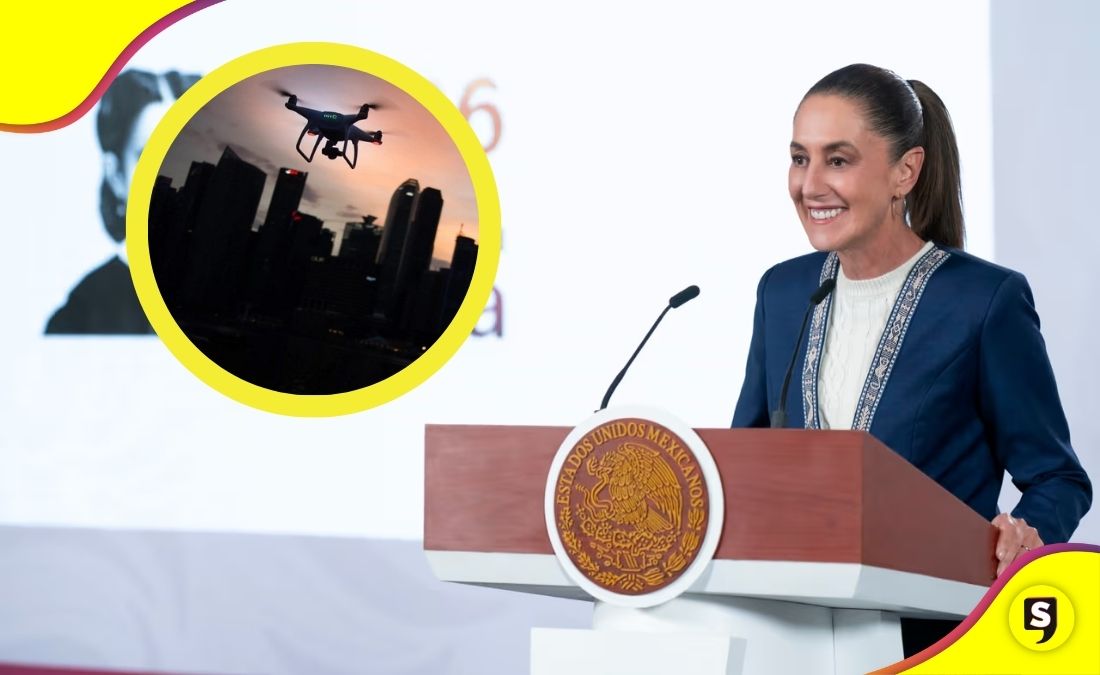 Sheinbaum drones de cárteles en la frontera