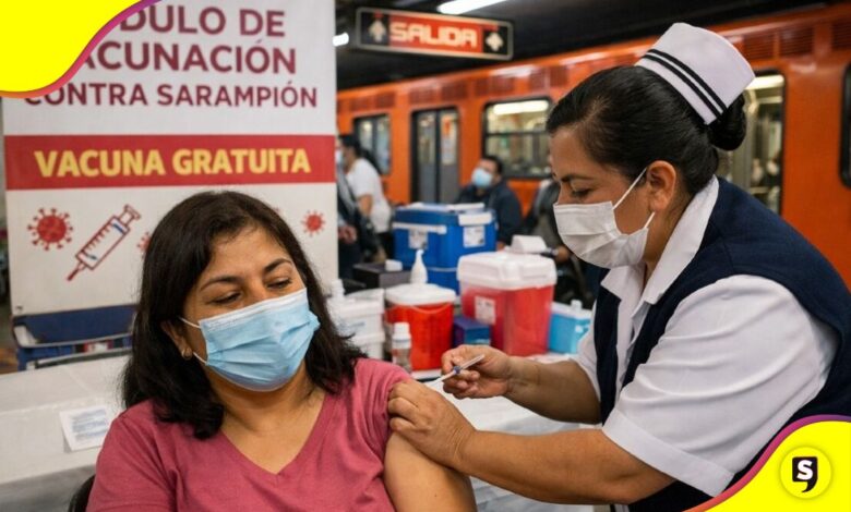 módulos de vacunación sarampión CDMX