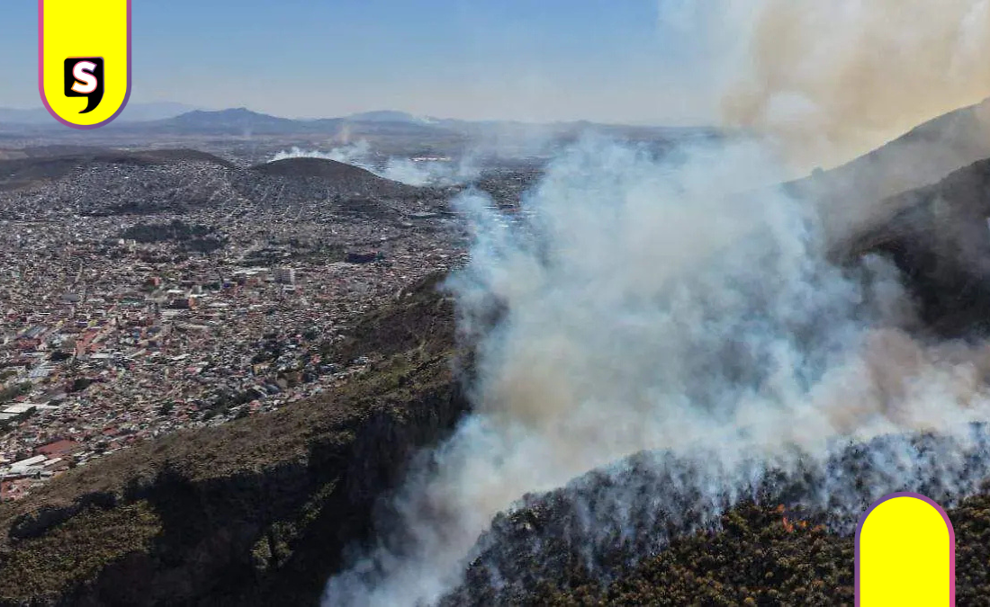 ¡Sin aire puro en Pachuca! Continua temporada de incendios