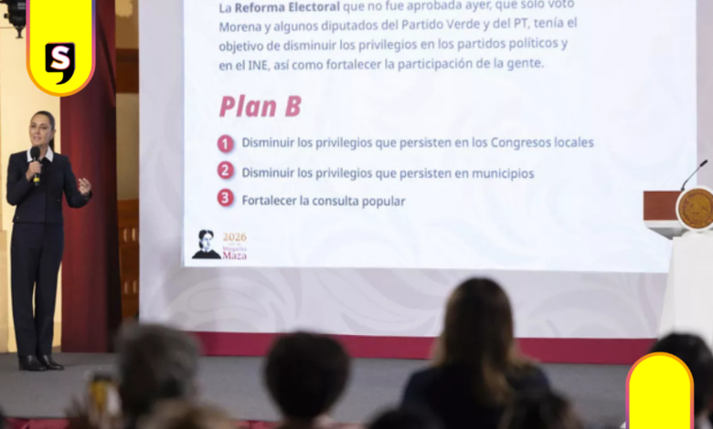 Sheinbaum impulsa reforma electoral para reducir privilegios