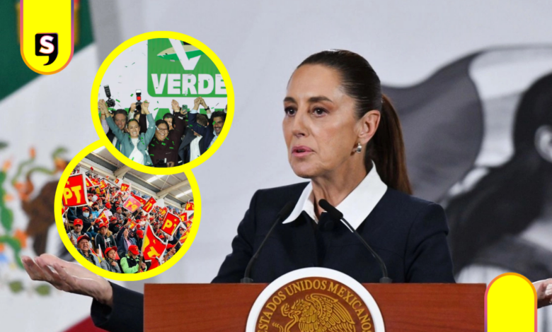PVEM y PT anuncian respaldo a reforma electoral de Sheinbaum