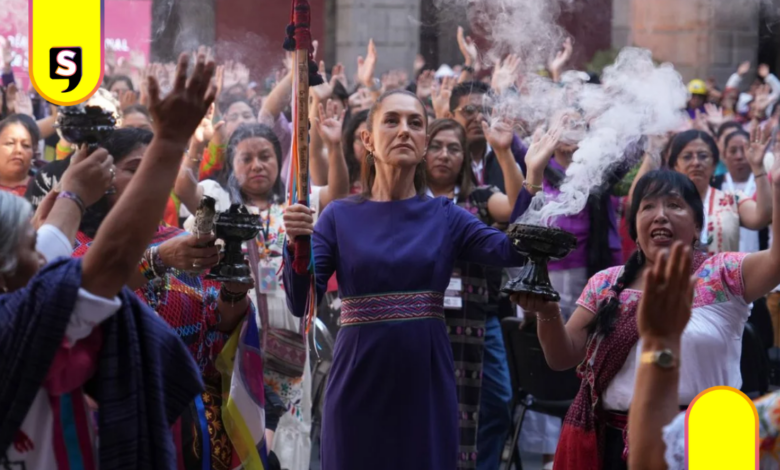 Sheinbaum reconoce a las mujeres militares en el 8M.