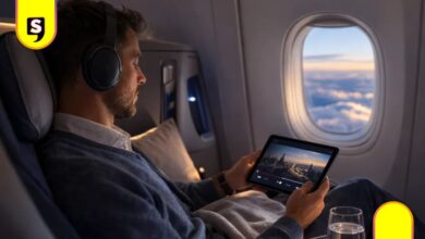 United Airlines audífonos