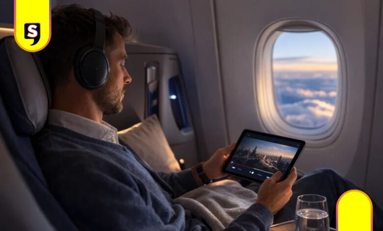 United Airlines audífonos