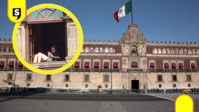 Video de mujer en Palacio Nacional