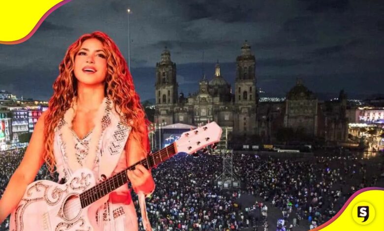 ley seca Shakira en el Zócalo