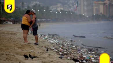 playa contaminada Semana Santa