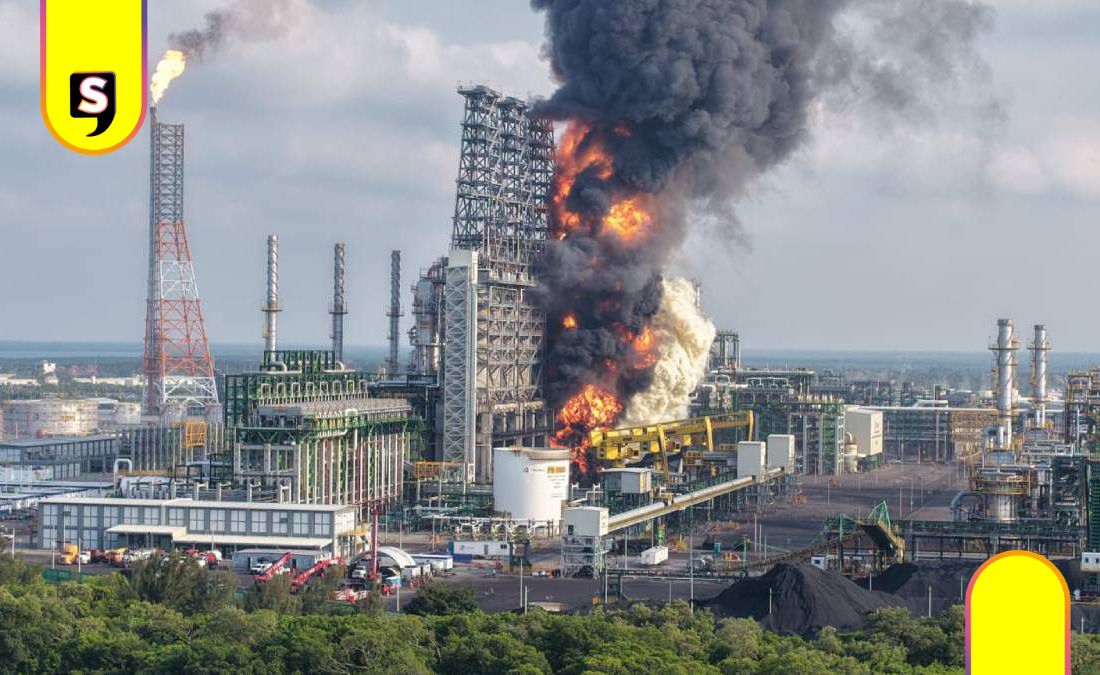 Incendio en Dos Bocas Pemex