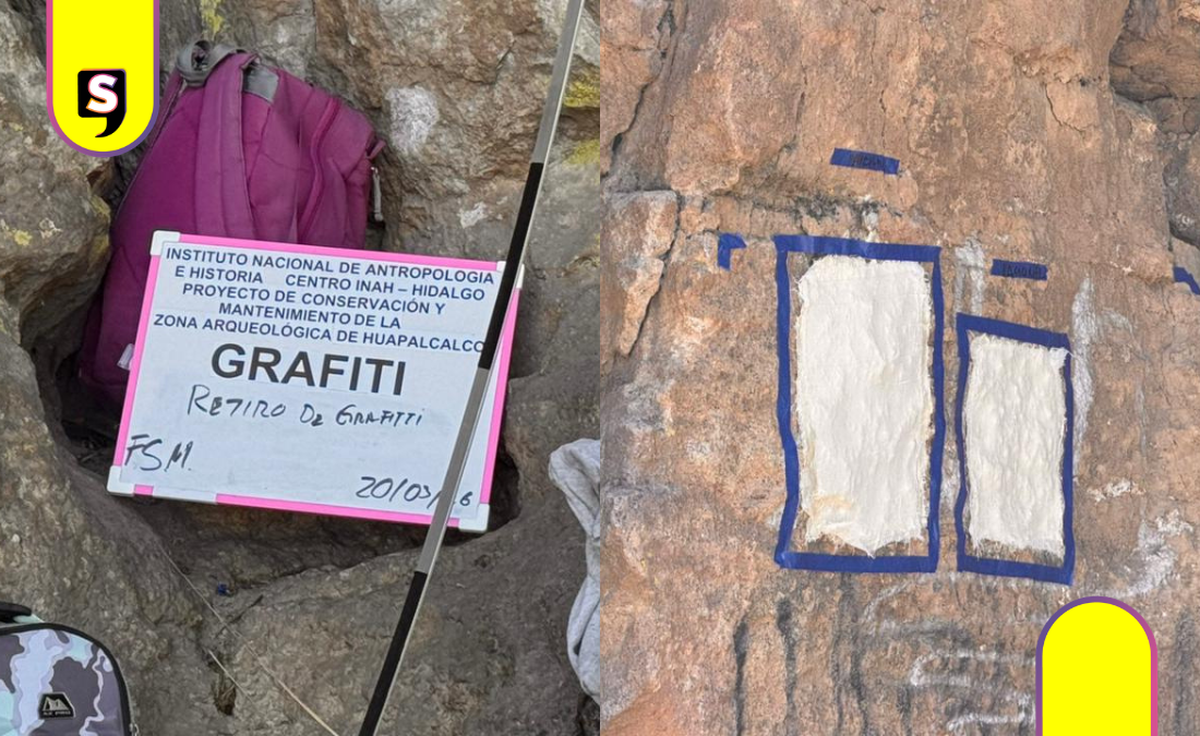 Avanzan con retirar grafitis en Huapalcalco