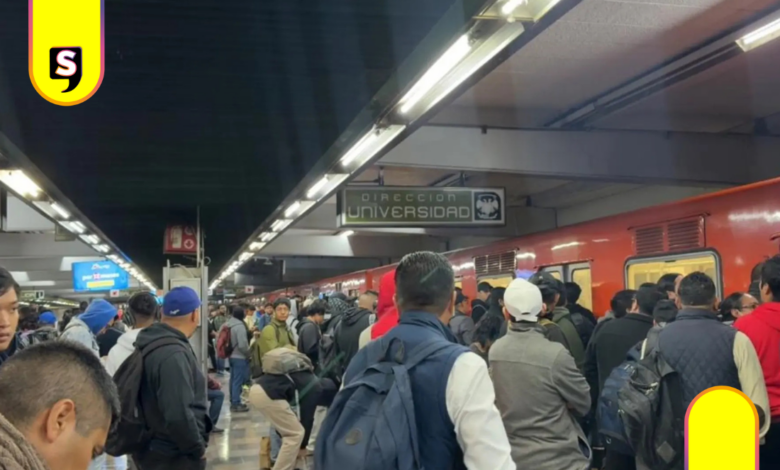 Continúa paro escalonado en el Metro; servicio registra retrasos