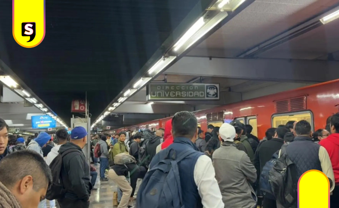 Continúa paro escalonado en el Metro; servicio registra retrasos