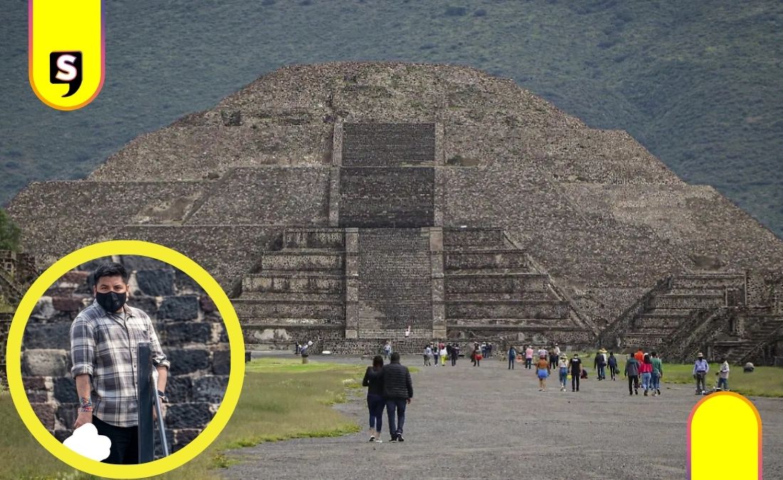 video del tirador en Teotihuacán