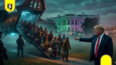 Casa Blanca migrantes con aliens