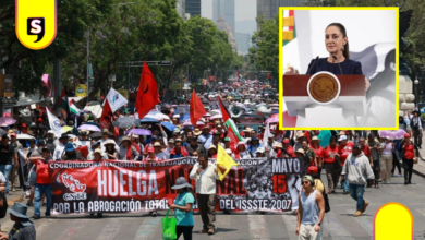 Maestros marchan; Sheinbaum ofrece incremento salarial