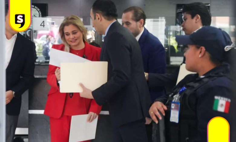 Comparece Maru Campos en la FGR por agentes de la CIA