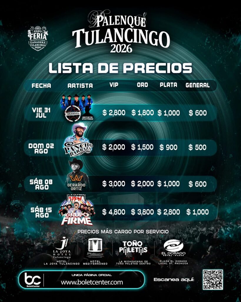 Llega feria a Tulancingo: Mañana revelarán cartel completo de la Expo