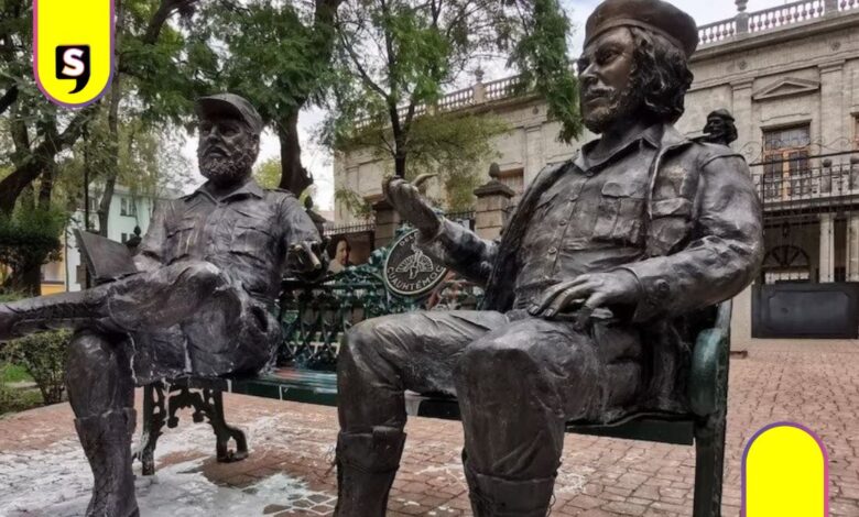 Brugada estatuas de Fidel y Che