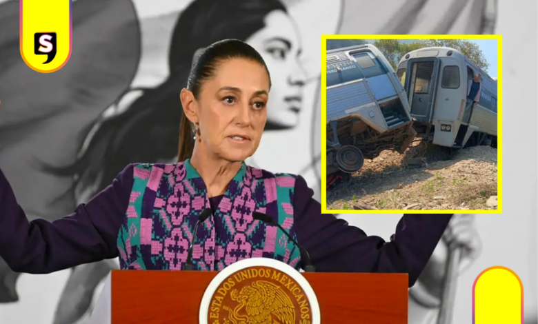 Sheinbaum minimiza nuevo descarrilamiento del Interoceánico