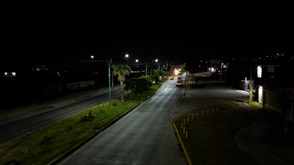 modernización del alumbrado en el Bonfil