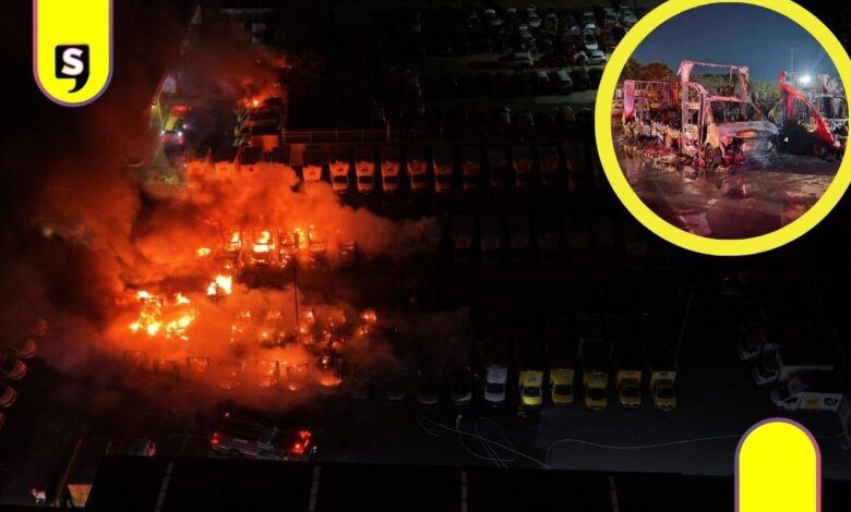 Incendio en bodega de PepsiCo Matamoros