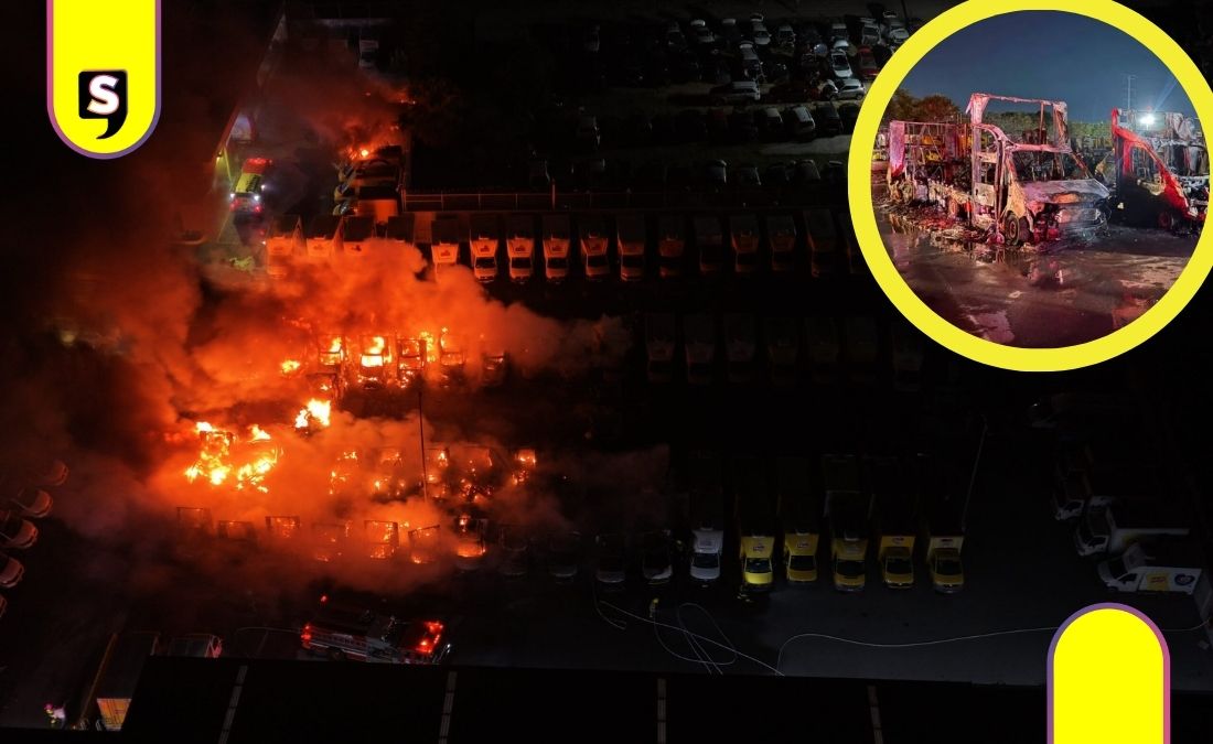 Incendio en bodega de PepsiCo Matamoros