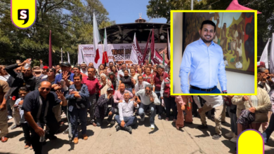 Funcionarios respaldan a Enzo Balderas en asamblea de Morena