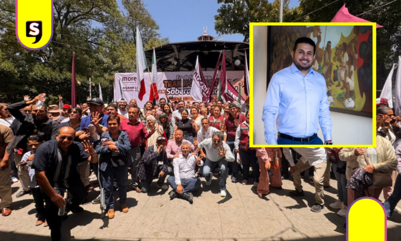 Funcionarios respaldan a Enzo Balderas en asamblea de Morena