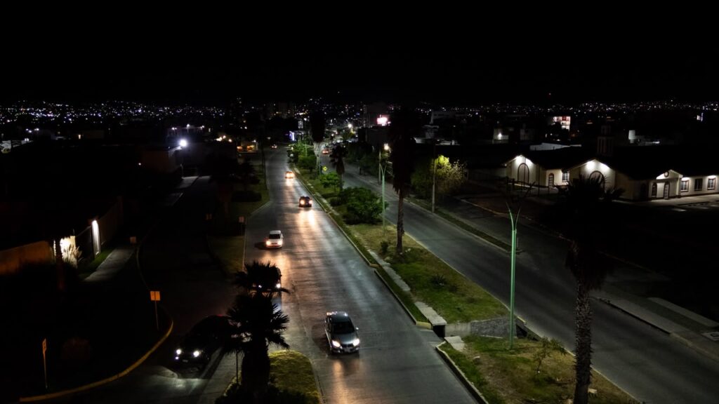 modernización del alumbrado en el Bonfil