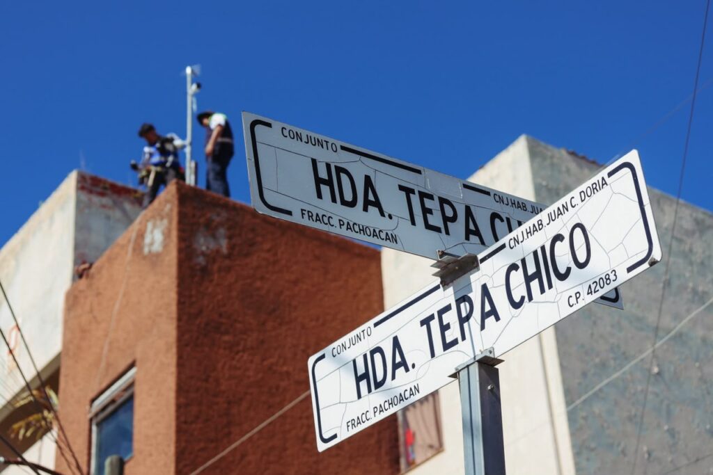 instalación de las 556 cámaras Pachuca