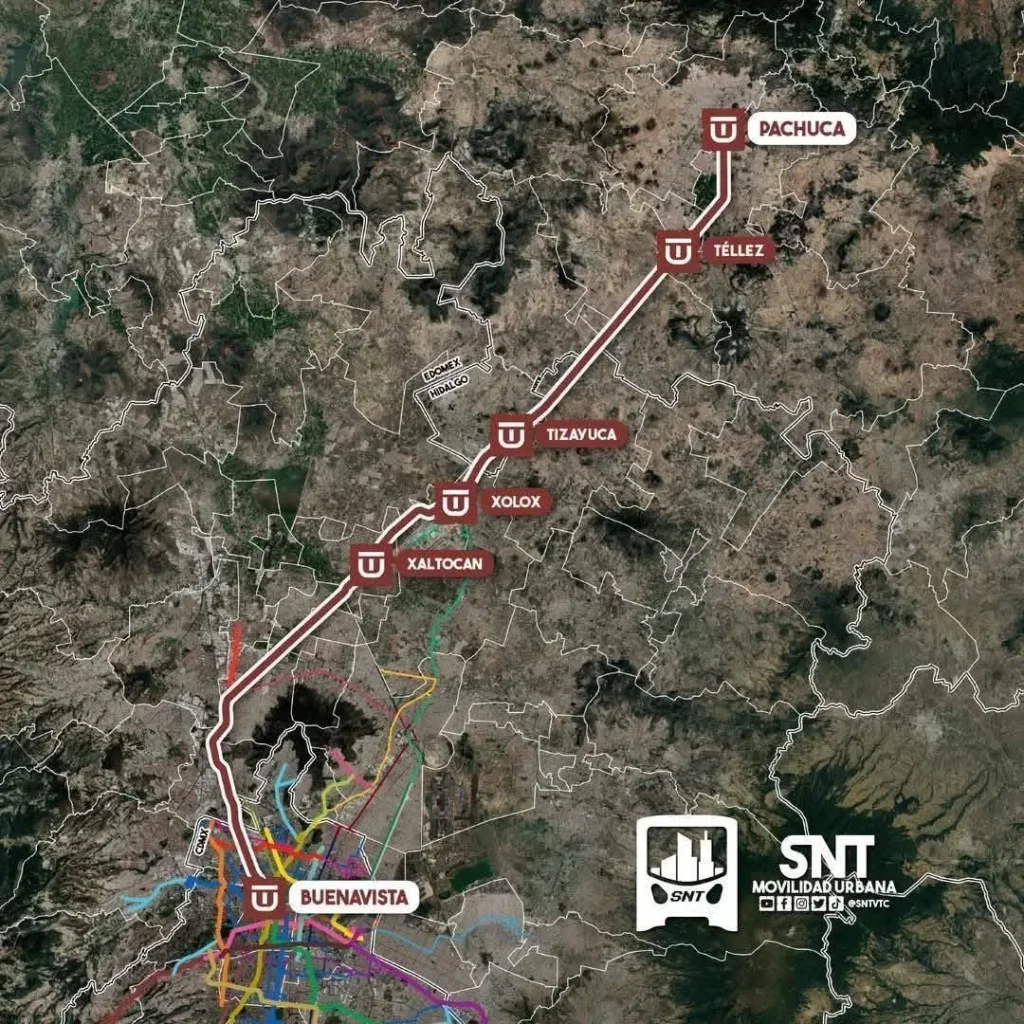 Avanza un 45% la construcción del tren México- Pachuca