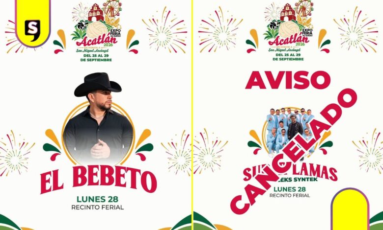 Aleks Syntek cancela su presentación en la Feria del Queso de Acatlán